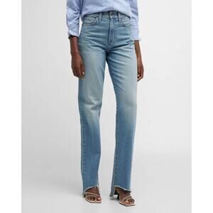 NWT VERONICA BEARD Dylan Straight Leg Full Length Step Hem Jeans Sz 24 2C435